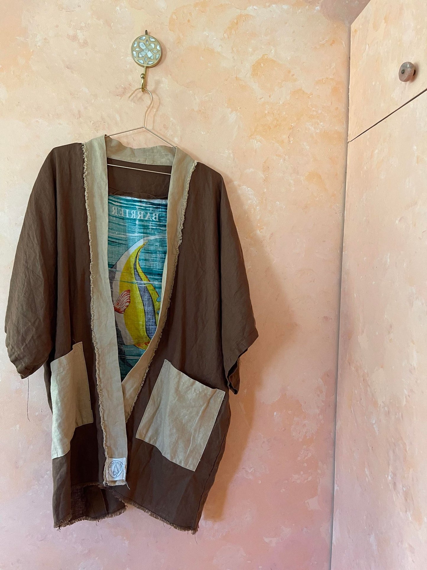 Great Barrier Reef Linen Robe