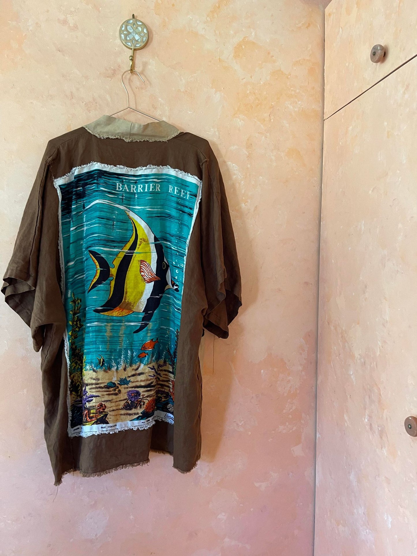 Barrier Reef Linen Robe