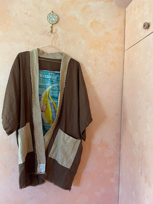 Great Barrier Reef Linen Robe
